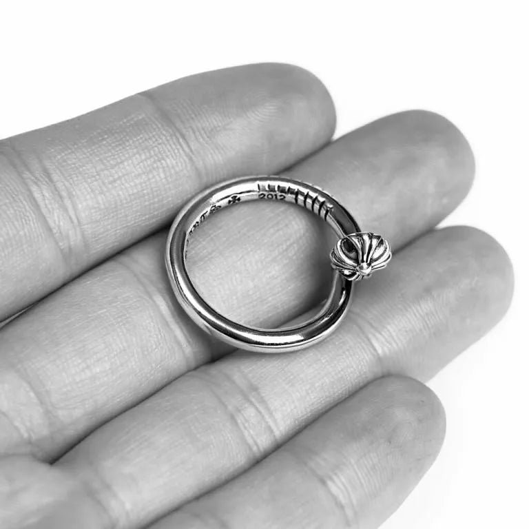 Chrome Hearts Nail Ring ¨C Crossball 56