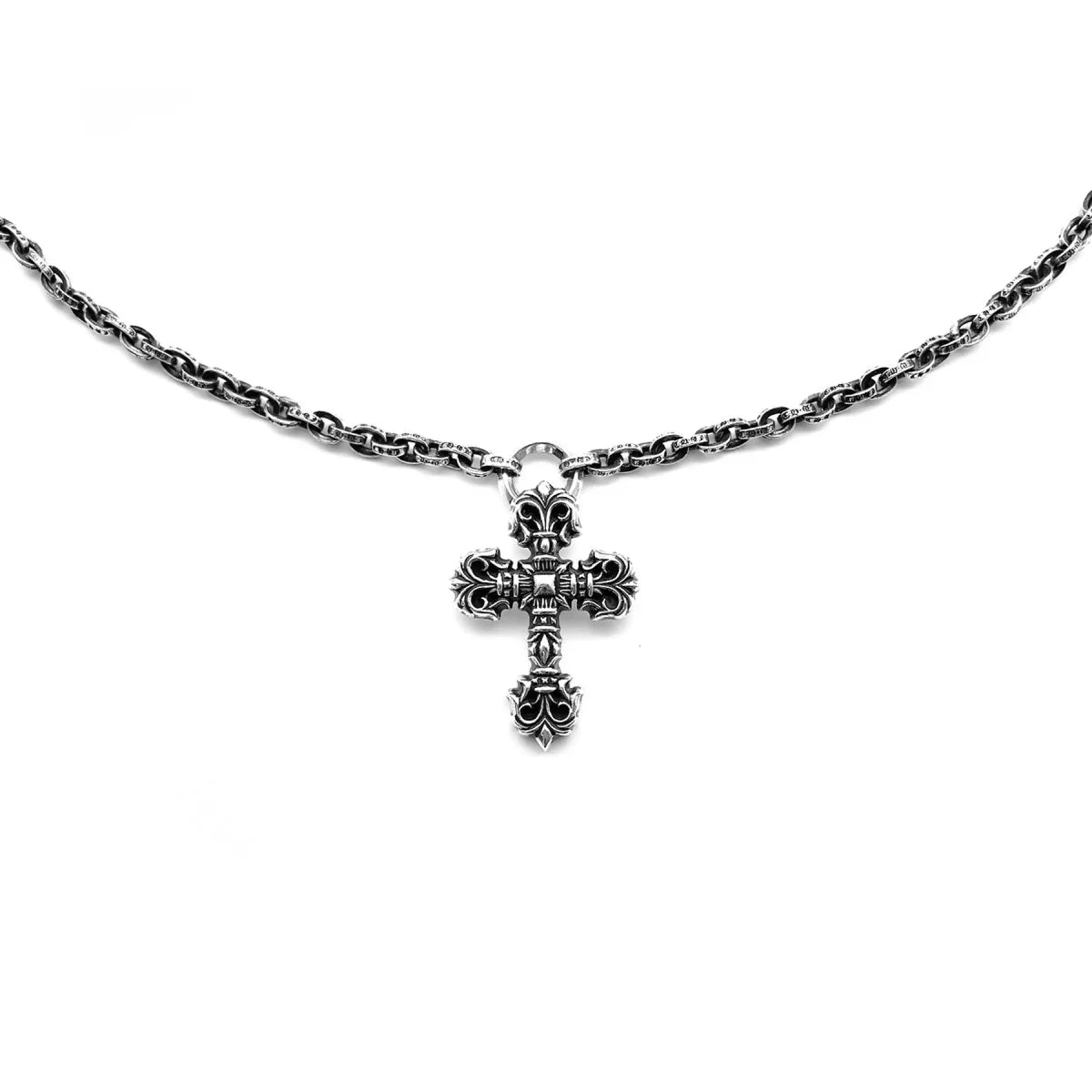 Chrome Hearts Paperchain Necklace With Dagger Pendant