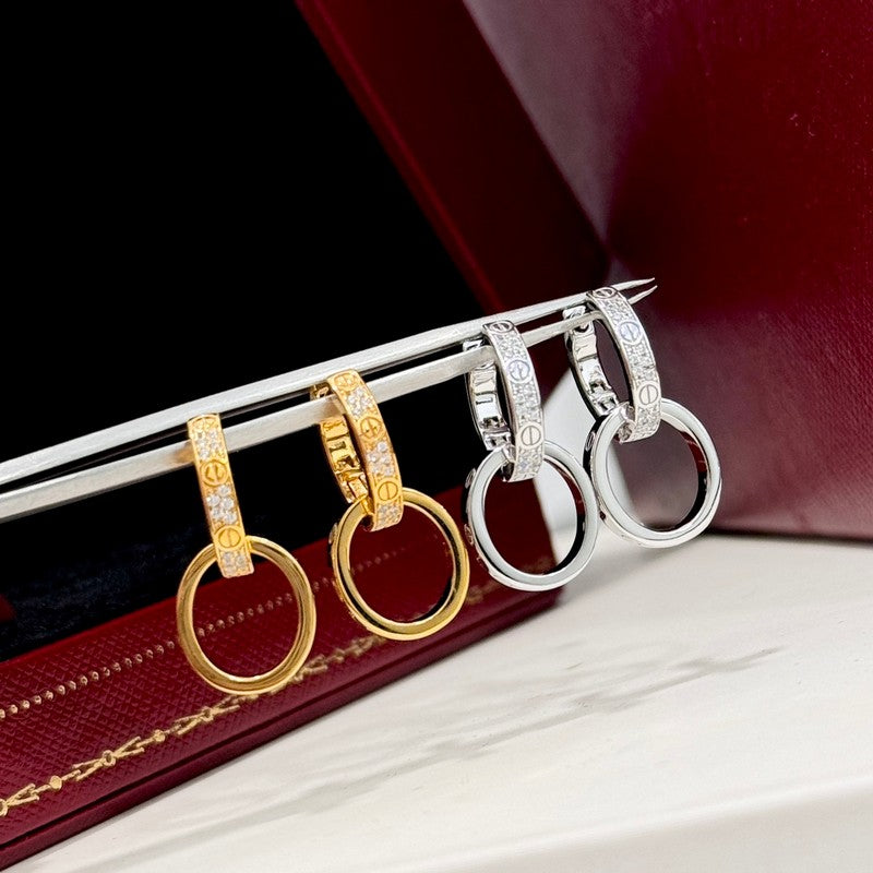 Cartier Love Double Hoop Earrings