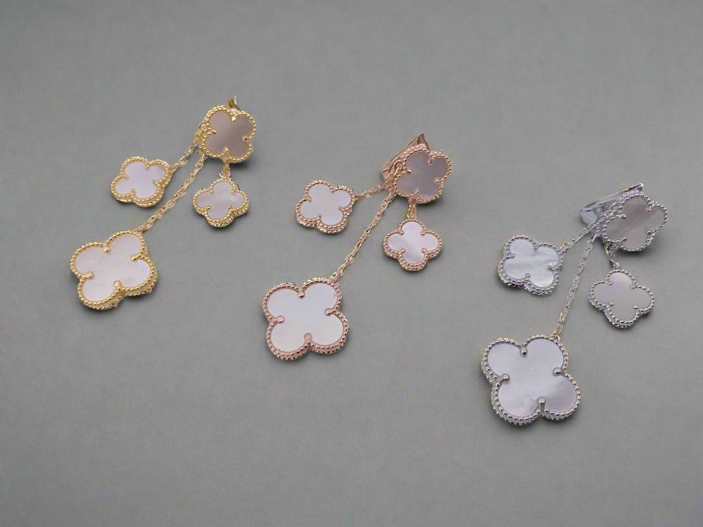 Van Cleef & Arpels Magic Alhambra Mother Of Pearl Four Motifs Earrings