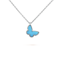 Van Cleef & Arpels Sweet Alhambra Blue Butterfly Necklace