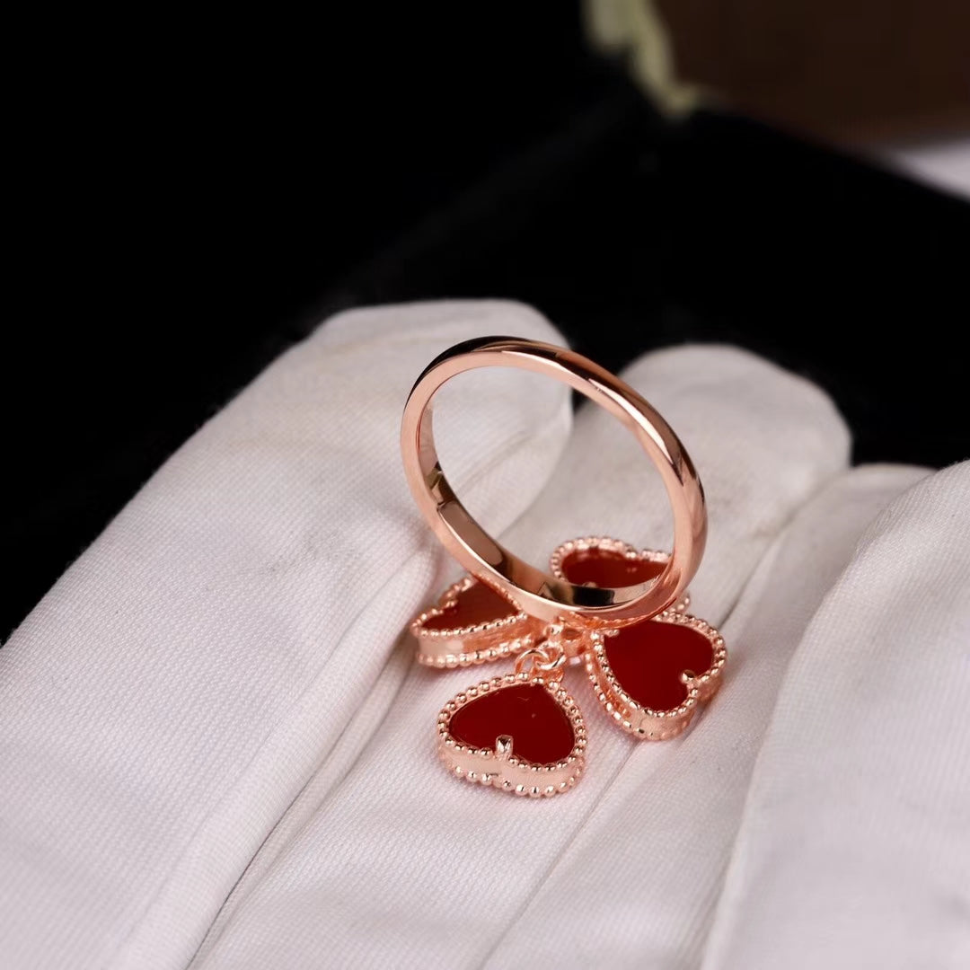 Van Cleef & Arpels Sweet Alhambra Effeuillage Clover Ring
