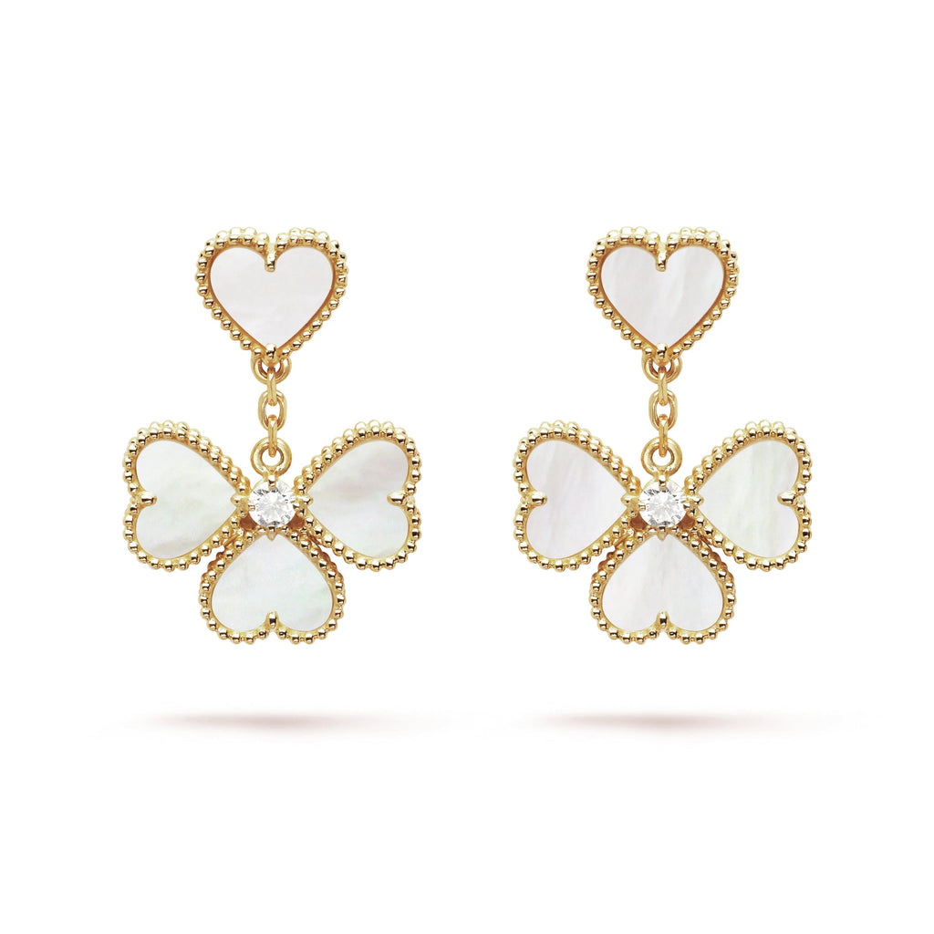 Van Cleef & Arpels Sweet Alhambra Effeuillage Earrings
