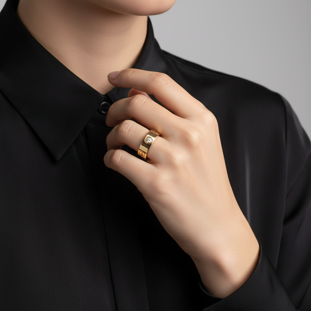 Cartier Love 3 Diamonds Wedding Ring