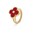 Van Cleef & Arpels Vintage Alhambra Carnelian Ring